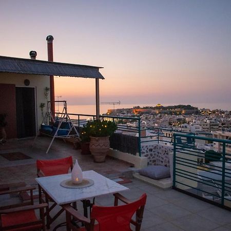 Rooftop With Sea View In Central Rethymno Bagian luar foto