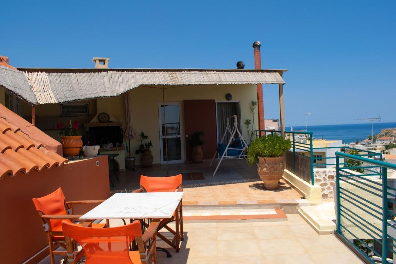 Rooftop With Sea View In Central Rethymno Bagian luar foto